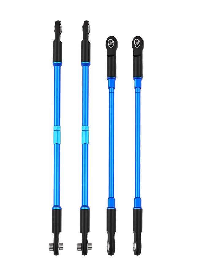 Mesimsple Alloy Tie Push Rod Turnbuckle Steering Links Linkage for 1/10 T-Maxx E-Maxx Series Upgrade Parts Blue - Image 1